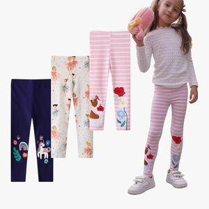 3 Colorful Kids' Leggings